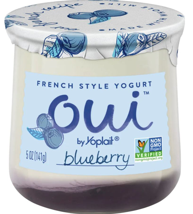 Yoplait Oui Blueberry French Style Yogurt, 5 oz