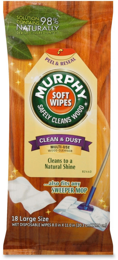 Murphy Oil Soft Wipes, Cleans to a Natural Shine, 18 ct