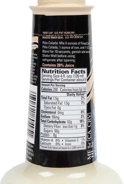 Finest Call Pina Colada Mix, 1 L