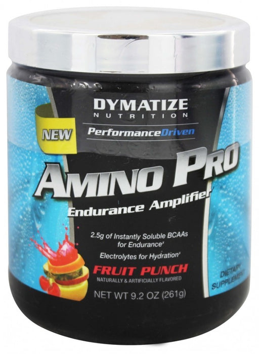 Dymatize Amino Pro BCAA Powder Endurance Amplifier, Fruit Punch, 9.2 oz
