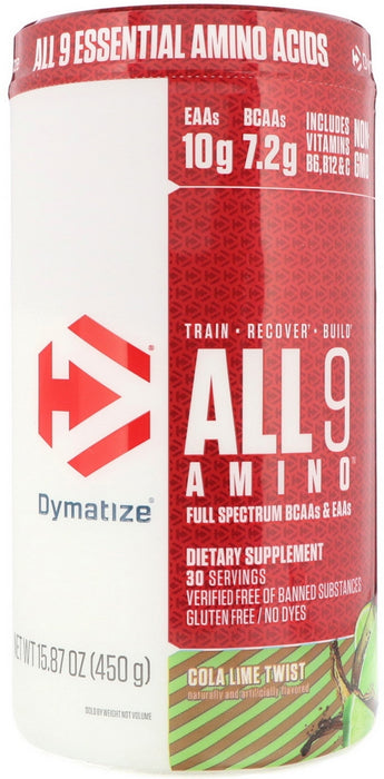 Dymatize All 9 Amino, Cola Lime Twist, 450 gr