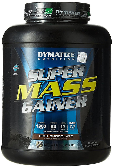 Dymatize Super Mass Gainer Protein Powder, Rich Chocolate, 6 lbs