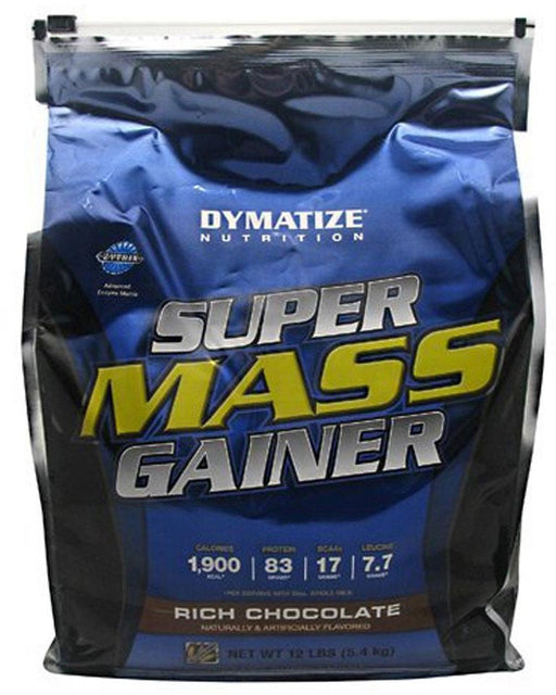 Dymatize Super Mass Gainer High Protein & Carb Blend, Rich Chocolate, 12 lbs