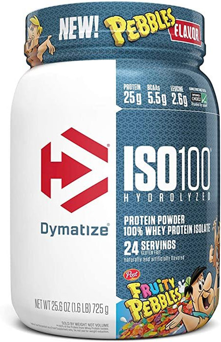 Dymatize ISO 100 Hydrolyzed 100% Whey Protein Isolate, Fruity Pebbles, 725 gr