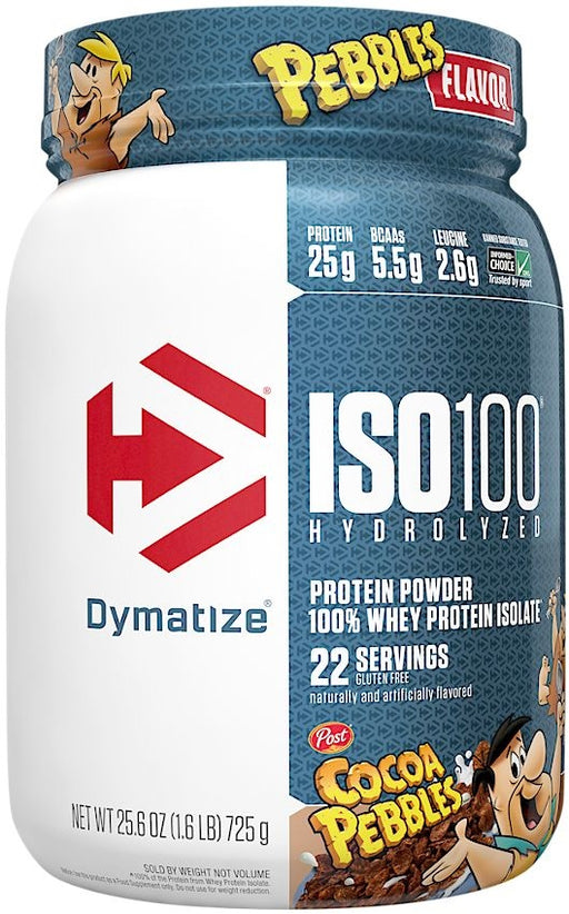 Dymatize ISO 100 Hydrolyzed 100% Whey Protein Isolate, Cocoa Pebbles, 725 gr