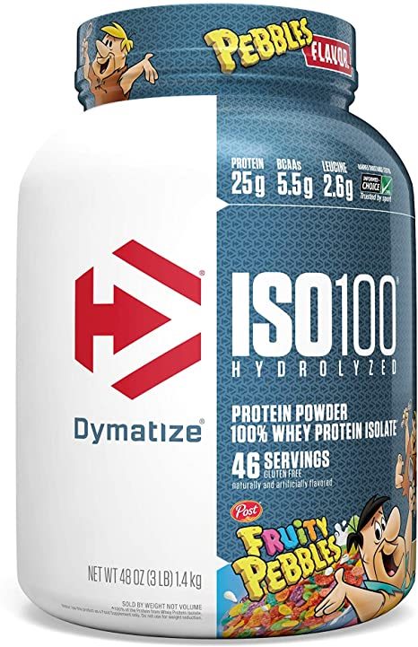 Dymatize ISO 100 Hydrolyzed 100% Whey Protein Isolate, Fruity Pebbles, 1,4 kg