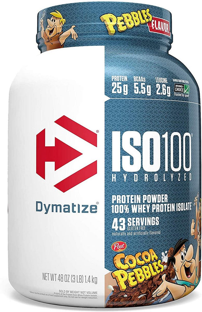 Dymatize ISO 100 Hydrolyzed 100% Whey Protein Isolate, Cocoa Pebbles, 1,4 kg