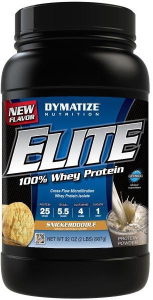 Dymatize Elite 100% Whey Protein, Snickerdoodle, 2 lbs