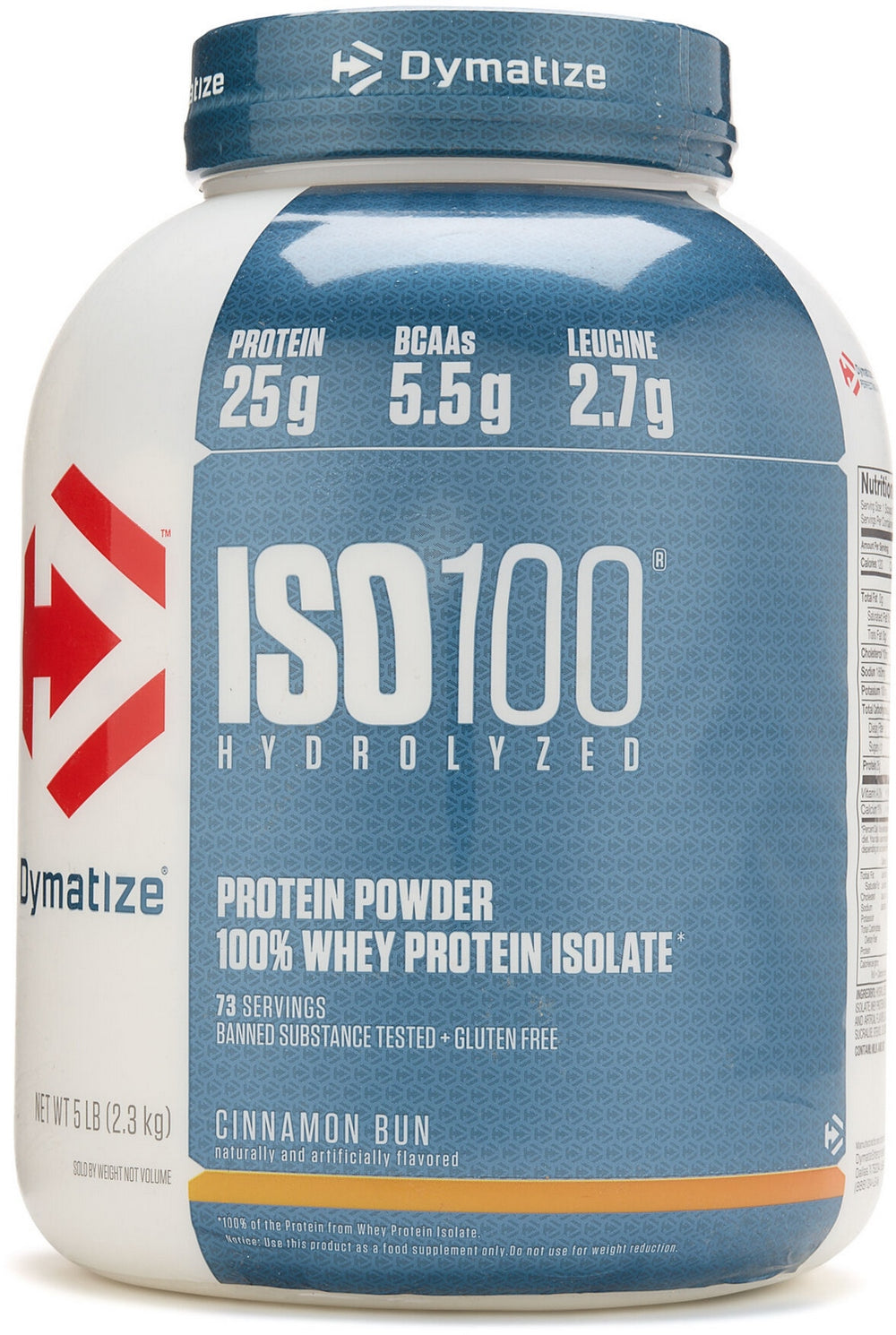 Dymatize ISO 100 Protein Powder, Cinnamon Bun, 2,3 kg —