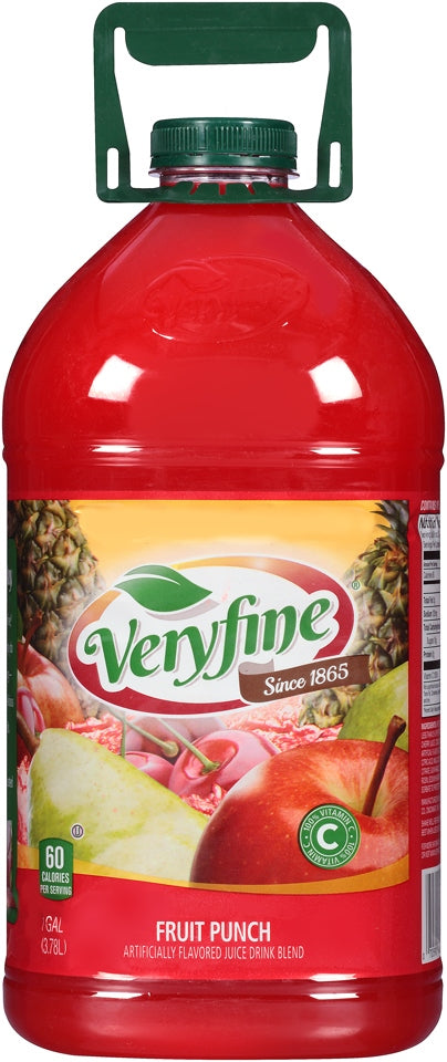 Veryfine Fruit Punch, 100% Vitamin C, 1 gal