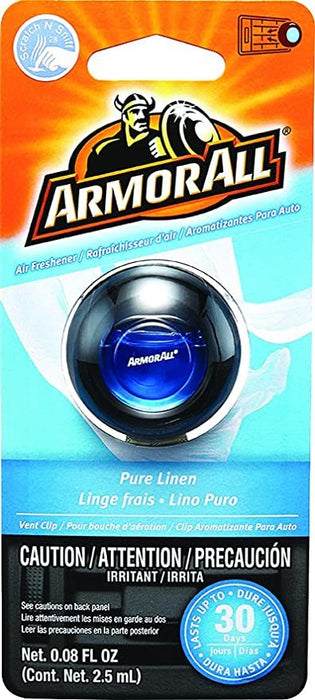 Armor All Vent Clip Air Freshener, Pure Linen, 1 ct