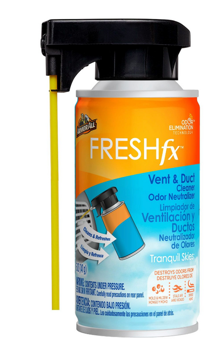 Amor All Freshf Vent & Duct Cleaner Spray, Tranquil Skies Scent , 5 oz