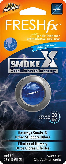 Armor All Fresh FX Car Air Freshner Smoke X, Midnight Air Scent , 2.5 ml