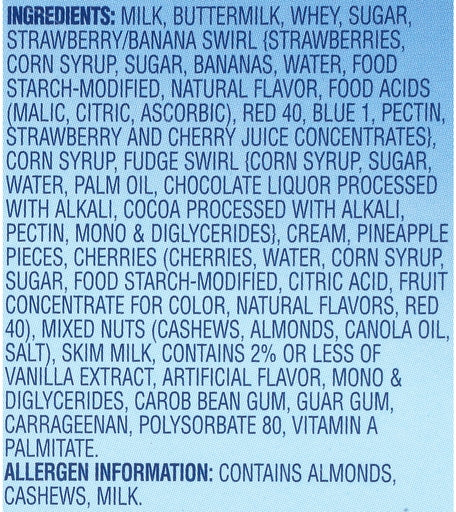 Blue Bunny Blue Ribbon Classics Banana Split Light Ice Cream, 56 oz