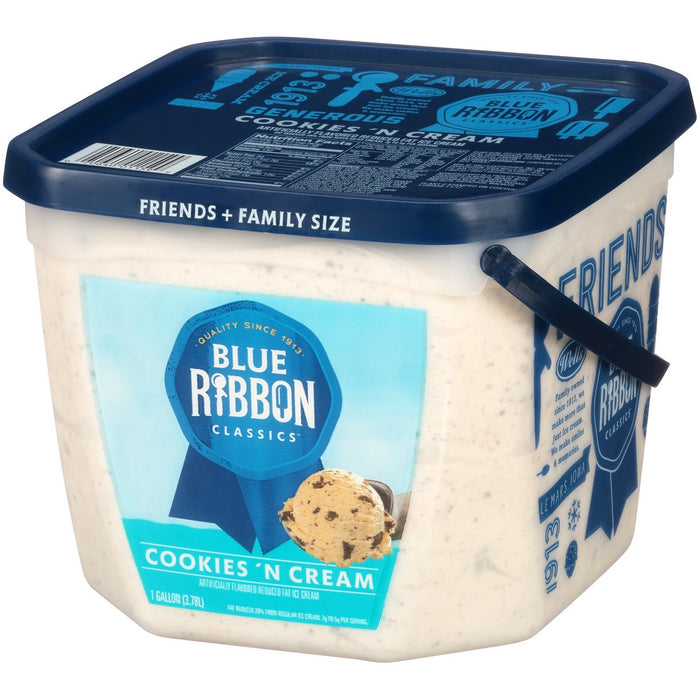 Blue Bunny Blue Ribbon Classics Cookies & Cream Ice Cream, 3.78 L