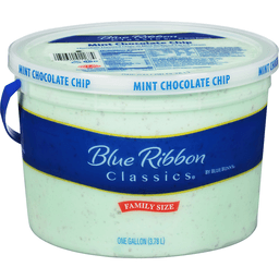 Blue Bunny Mint Chocolate Chip Ice Cream, Family Size , 4 qt