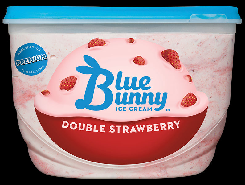 Blue Bunny Strawberry Ice Cream, 48 oz