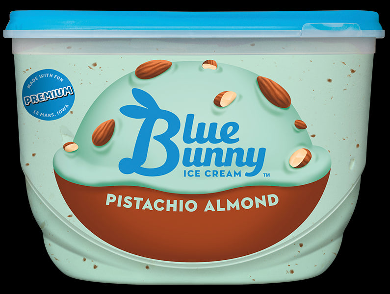 Blue Bunny Pistachio Almond Ice Cream, 48 oz