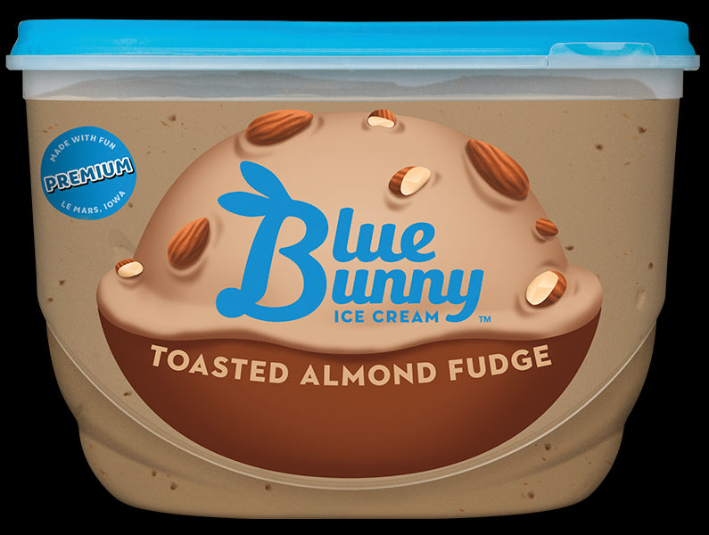 Blue Bunny Toasted Almond Fudge Ice Cream, 48 oz