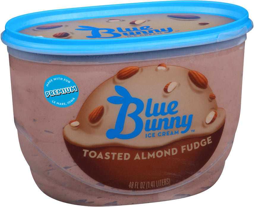 Blue Bunny Toasted Almond Fudge Ice Cream, 48 oz