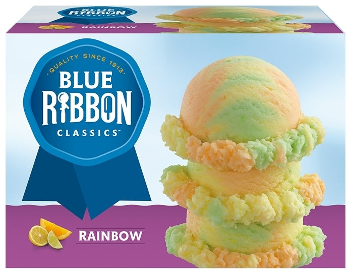 Blue Bunny Classics Fat-Free Rainbow Sherbet, 56 oz