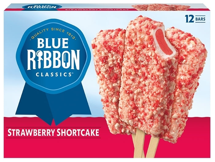 Blue Bunny Classics Strawberry Shortcake Ice Cream Bars, 12 ct