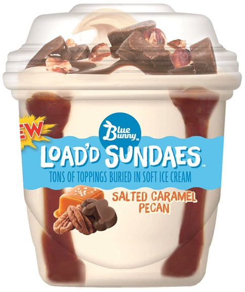 Blue Bunny Load'd Sundae Salted Caramel Pecan, 8.5 oz