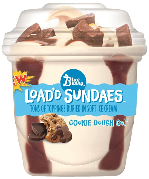 Blue Bunny Cookie Dough Co. Load'd Sundaes, 8.5 oz