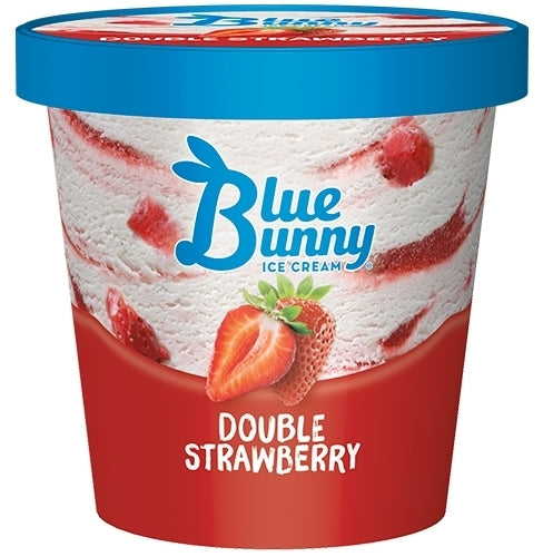 Blue Bunny Double Strawberry Ice Cream, 16 oz