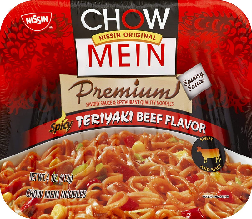 Nissin Original Chow Mein Spicy Teriyaki Beef Flavor, 4 oz