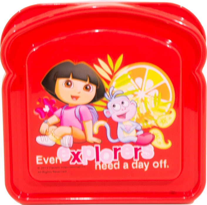 Zak Designs Dora Bread Shaped Sandwich Container, 