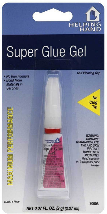 Helping Hand Super Glue Gel Maximum Performance,  1 pc