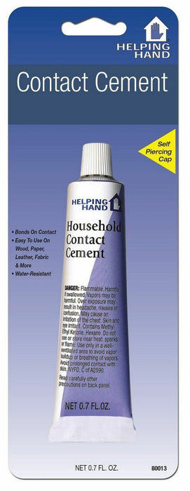 Helping Hand Household Contact Cement Bonds, 0.7 oz