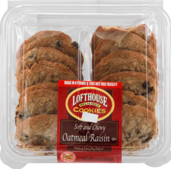 Lofthouse Oatmeal Raisin Cookies , 15 oz