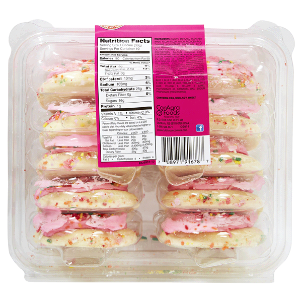 Lofthouse Pink Frosted Sugar Cookies , 13.5 oz