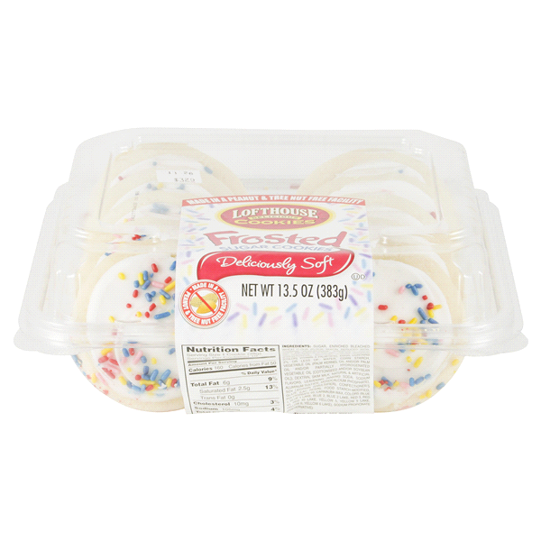 Lofthouse White Frosted Sugar Cookies, 13.5 oz