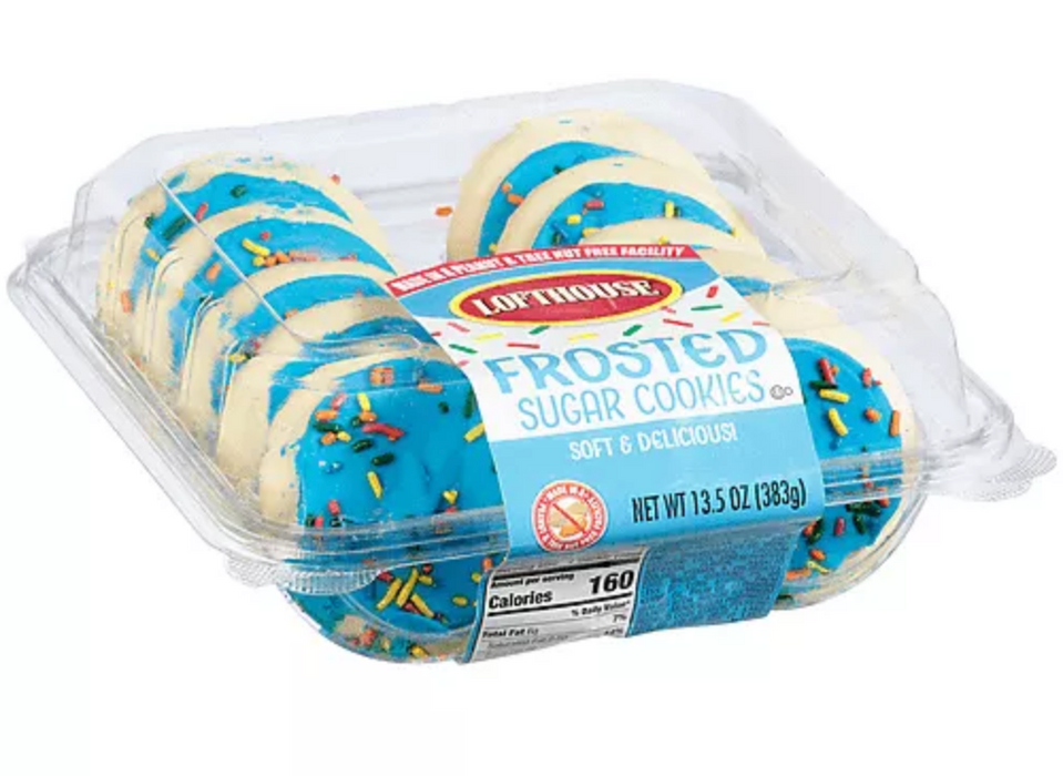 Lofthouse Blue Frosting Sugar Cookies , 13.5 oz — Goisco.com