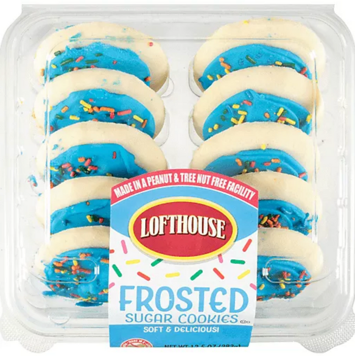 Lofthouse Blue Frosting Sugar Cookies , 13.5 oz