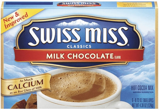 Swiss Miss Cocoa Mix, Milk Chocolate, 6 ct