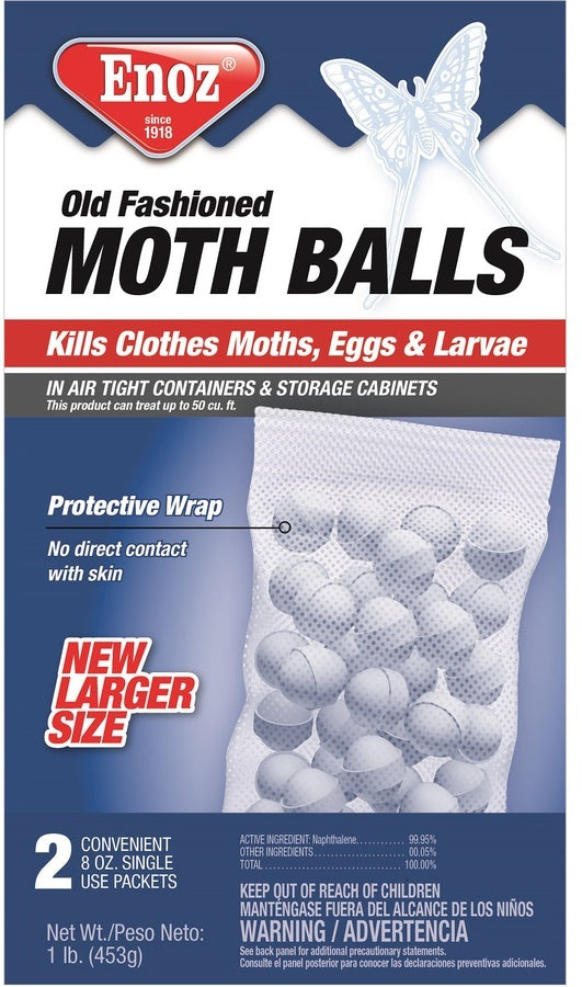 Enoz Moth Balls, 1 lbs