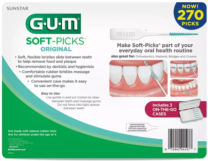 GUM Original Soft Picks , 270 ct