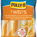 Polly-O Twists Mozzarella & Cheddar String Cheese Snacks, Natural Low-Moisture Part-Skim, 12 ct