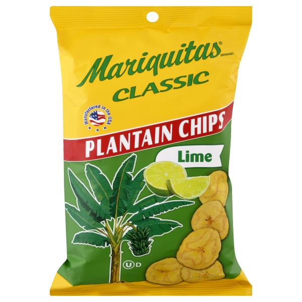 Mariquitas Lime Plantain Chips , 14 oz