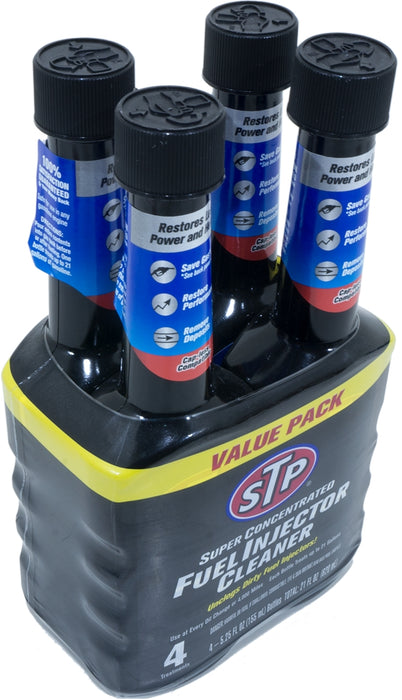 STP 4-Pack Fuel Injector Cleaner, 4 x 5.25 oz