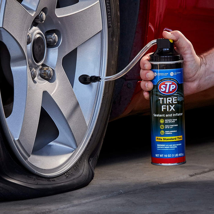 STP Car Tire Inflator & Tire Sealant Can , 16 oz