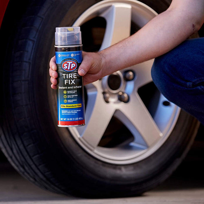 STP Car Tire Inflator & Tire Sealant Can , 16 oz