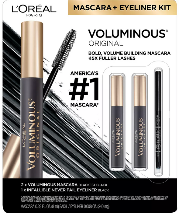 L'Oreal Paris Voluminous Never Fail Liner Kit , 3 pcs