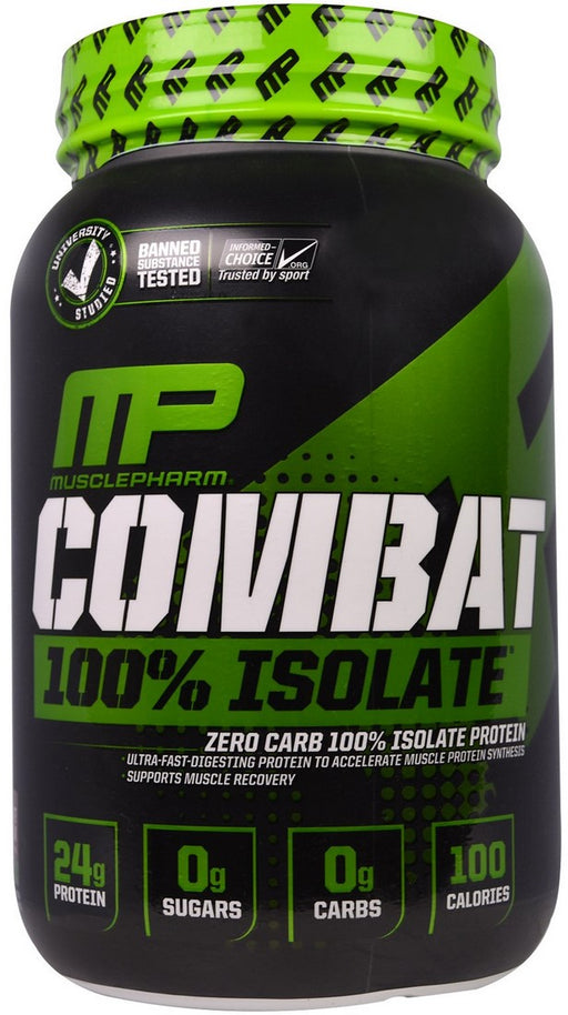 MP MusclePharm Zero Carb 100% Isolate  Protein Powder, Chocolate Milk, 2 lbs