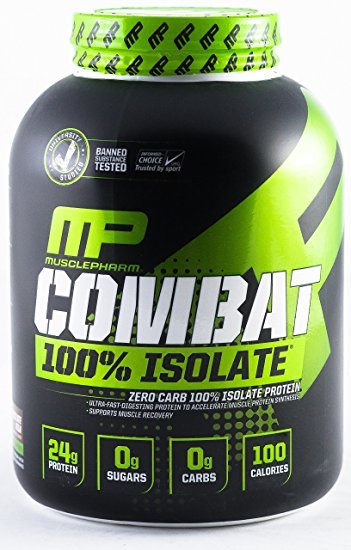 MP MusclePharm Zero Carb 100% Isolate  Protein Powder, Chocolate Milk, 5 lbs