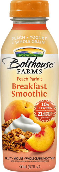 Bolthouse Farms Peach Parfait Breakfast Smoothie, 450 ml